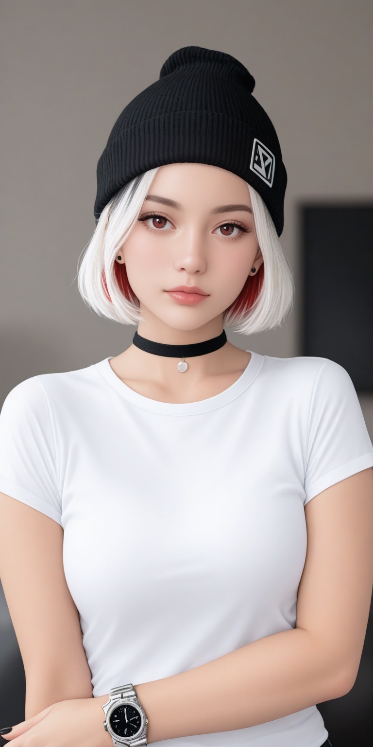 1girl,  white hair,  lips on Tensor.Art
