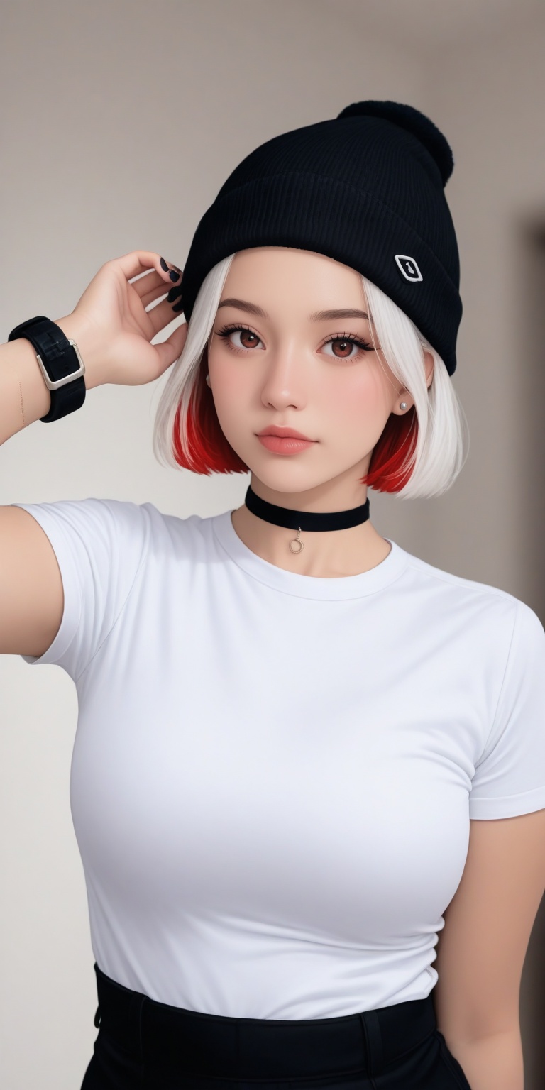 1girl,  white hair,  lips on Tensor.Art