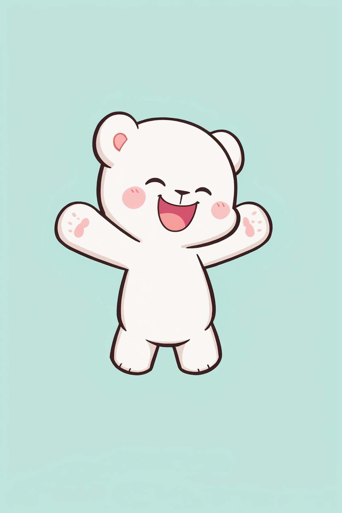 zPDXL,  ,  milk (white bear) on Tensor.Art