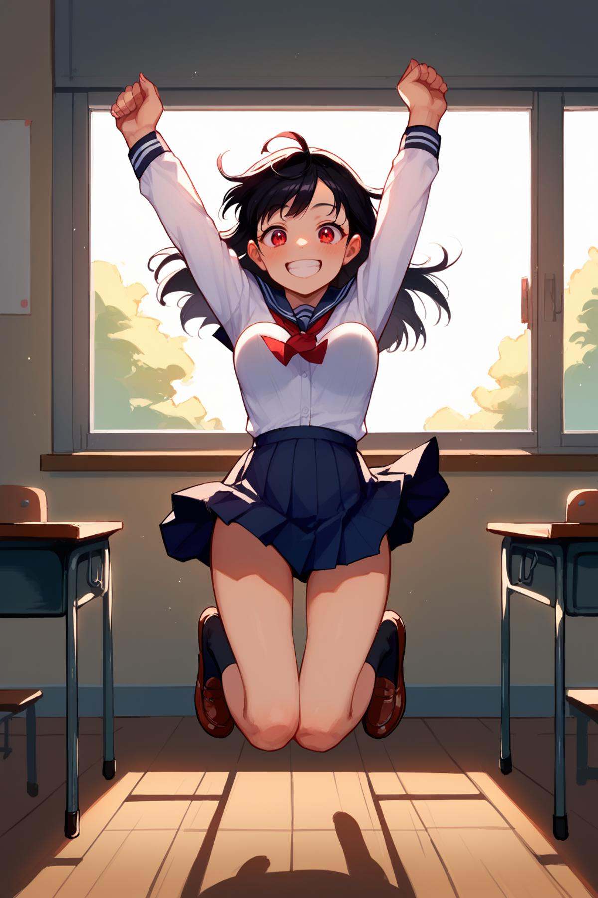 zPDXL,  1girl,  jumping on Tensor.Art