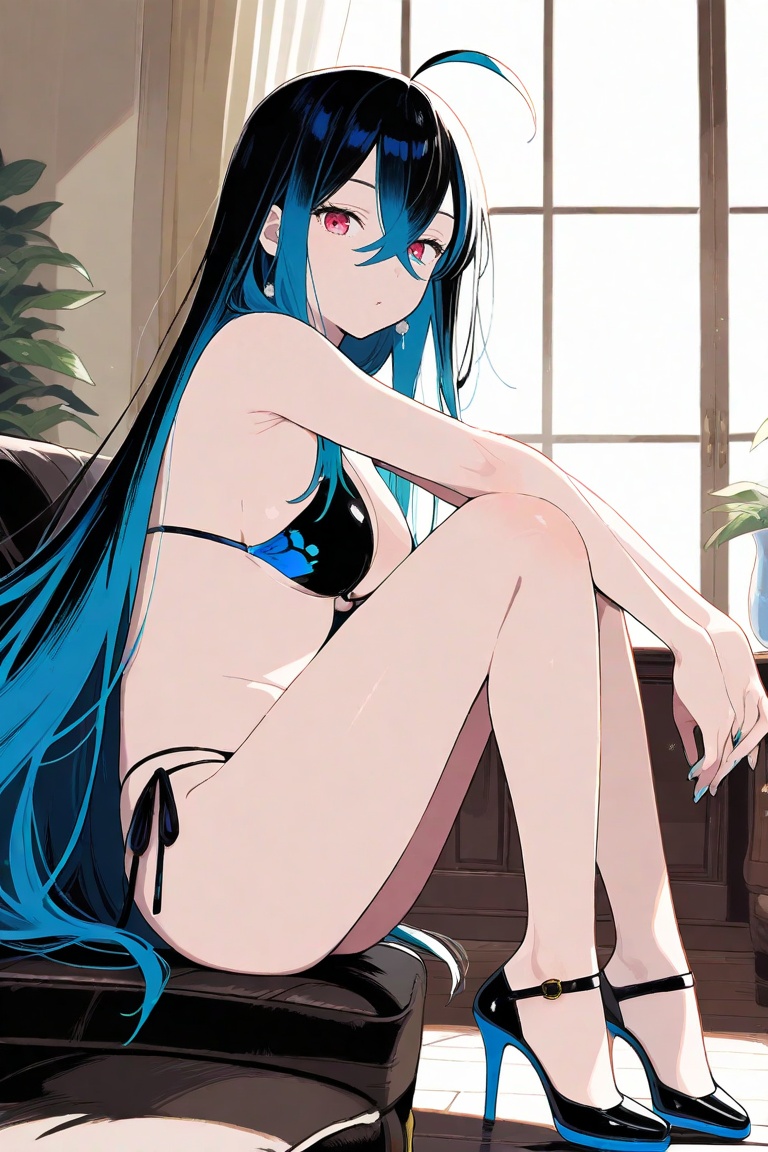 diva_vivi,  ahoge,  bikini on Tensor.Art