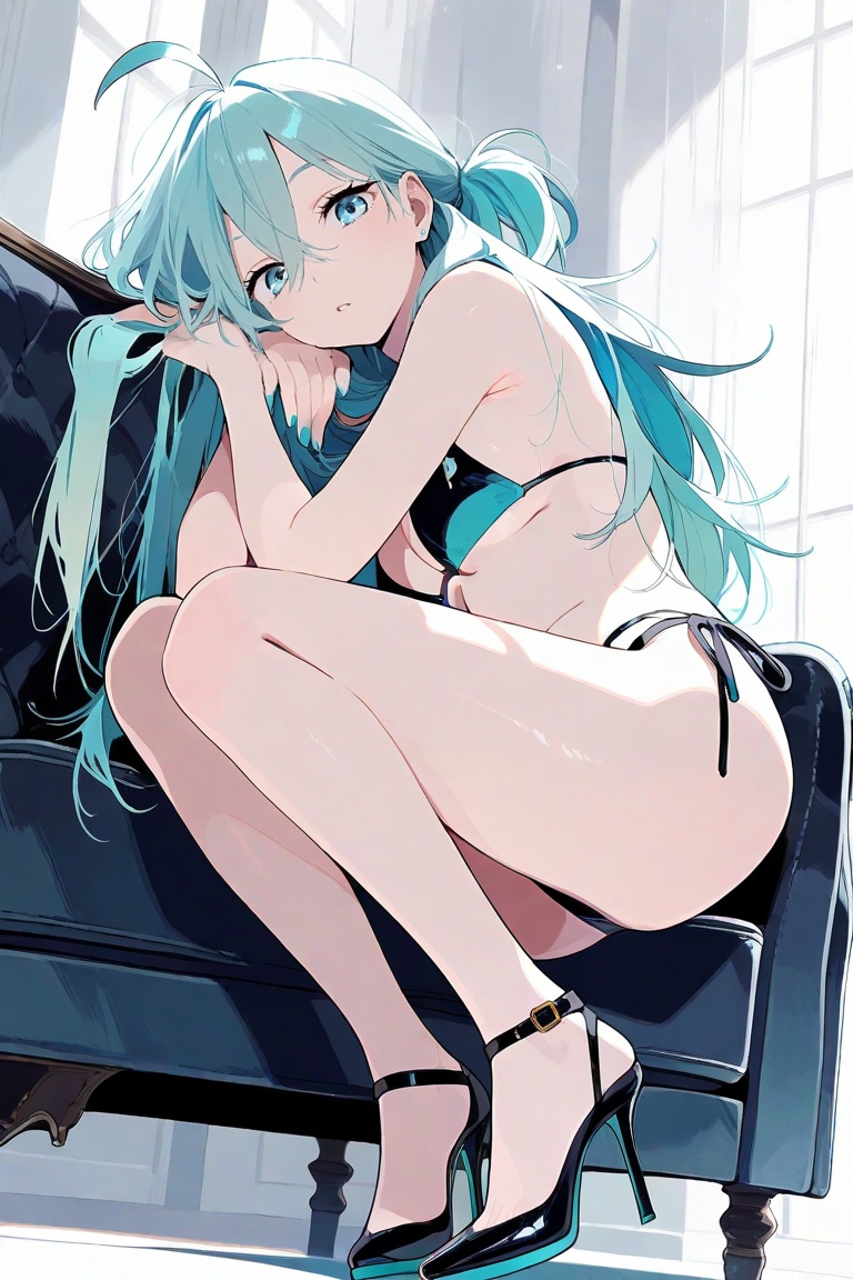 diva_vivi,  ahoge,  bikini on Tensor.Art