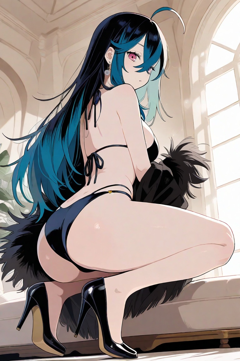 diva_vivi,  ahoge,  bikini on Tensor.Art