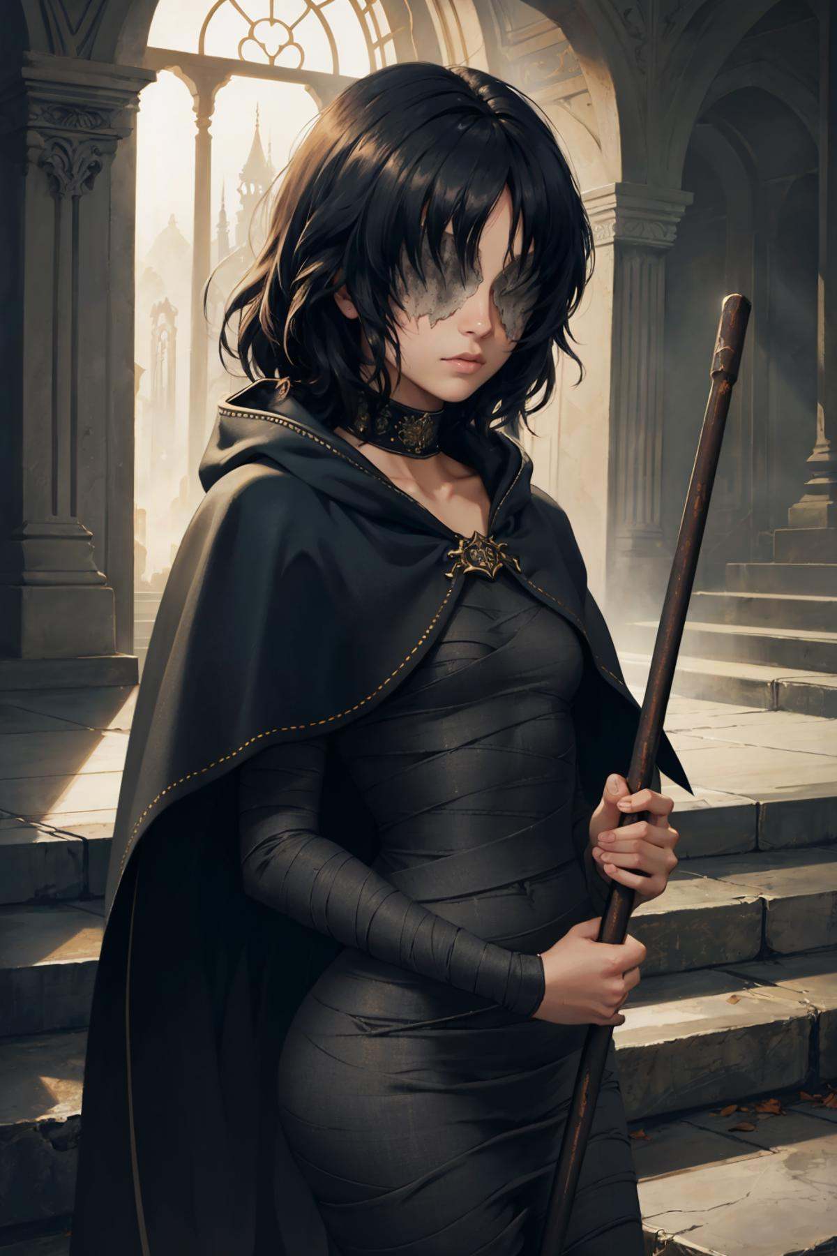 masterpiece,  best quality,  maideninblack on Tensor.Art