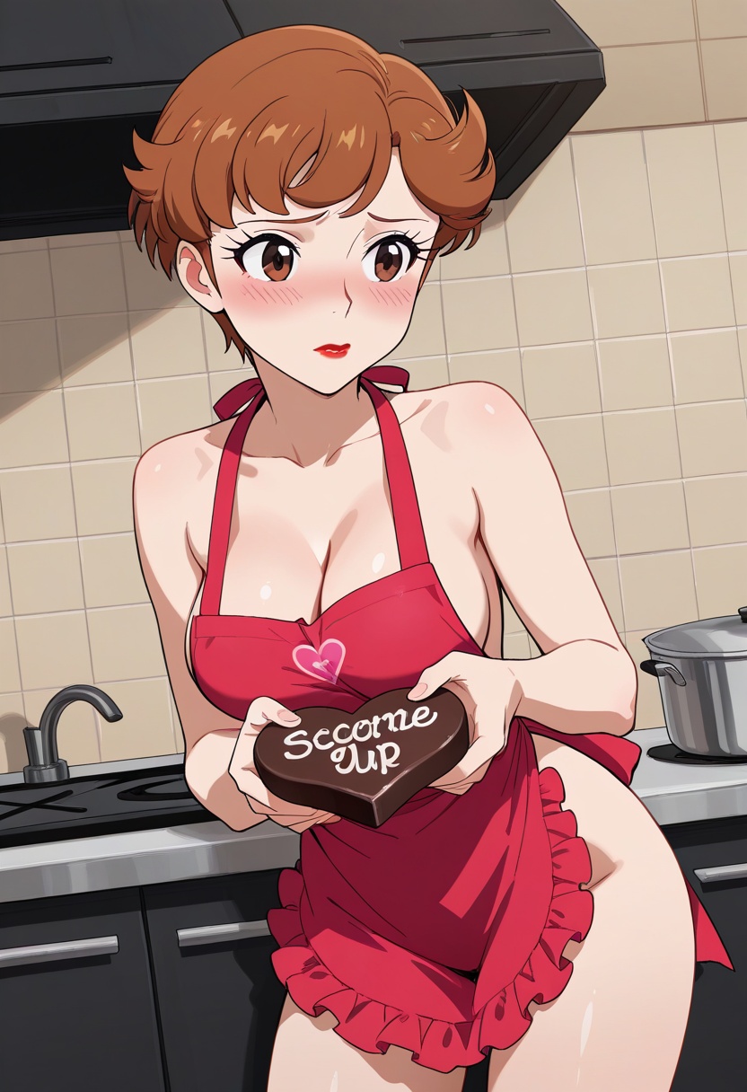 Yamamoto Shina,  brown short hair,  brown eyes on Tensor.Art
