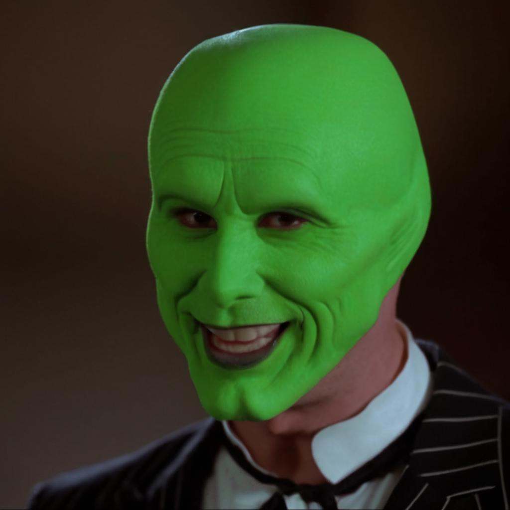 detailed high quality,  a happy enthusiastic humourous bald white attractive handsome man with a (((green head))),  grimac...