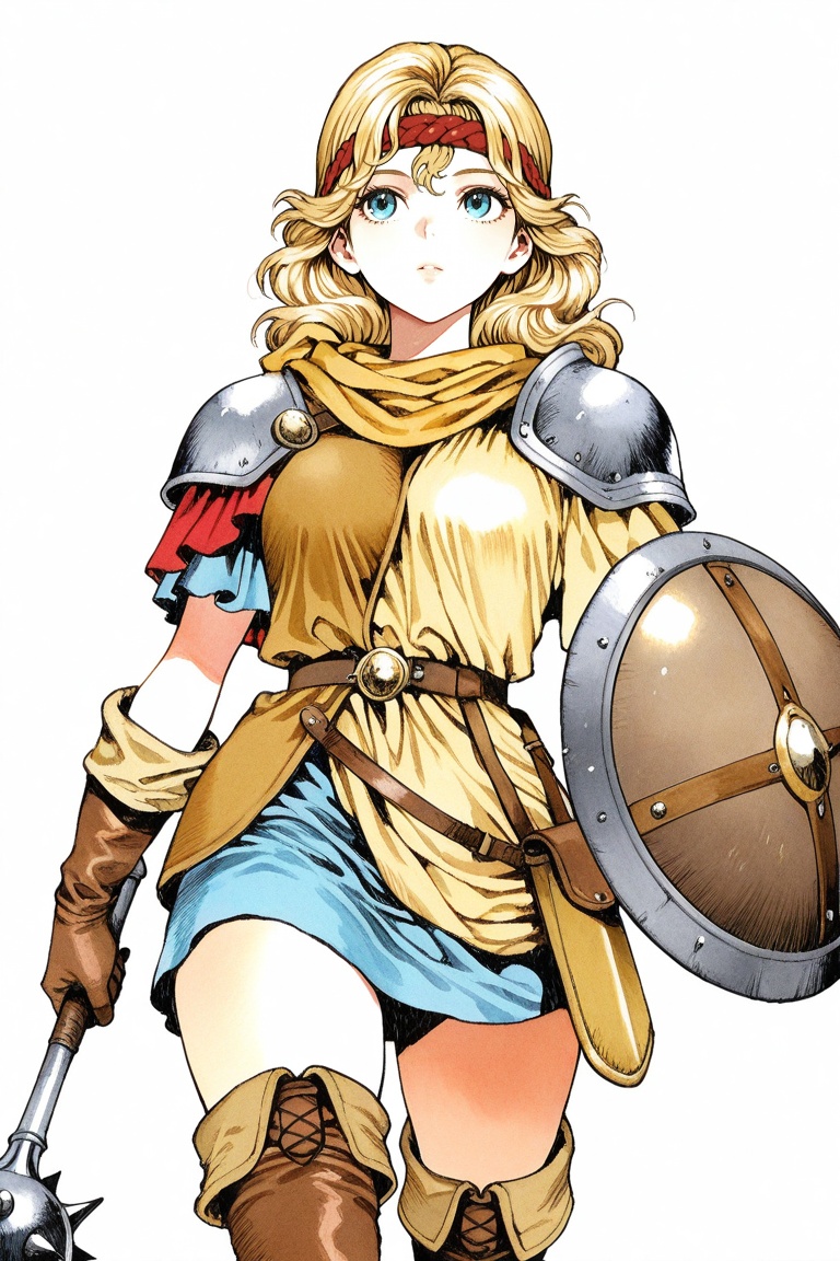 flaus,  headband,  blonde hair on Tensor.Art