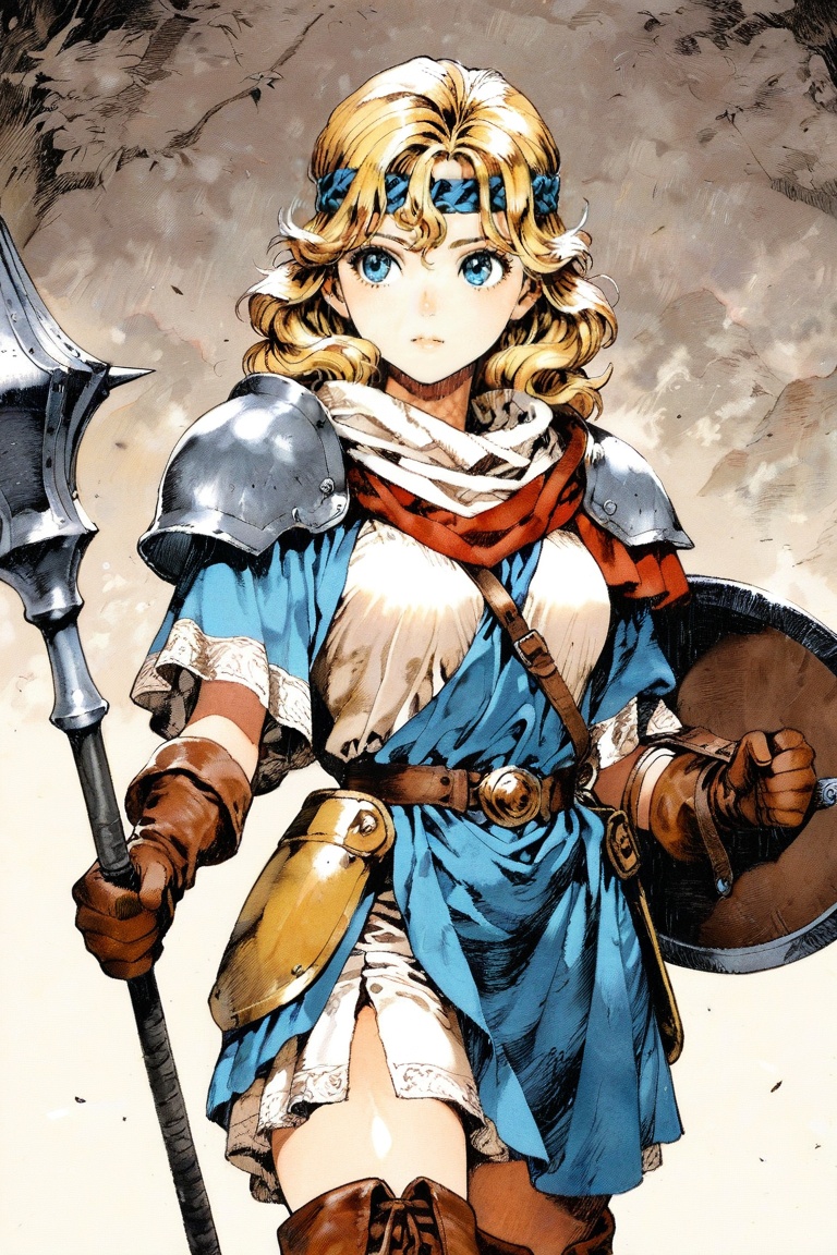 flaus,  headband,  blonde hair on Tensor.Art
