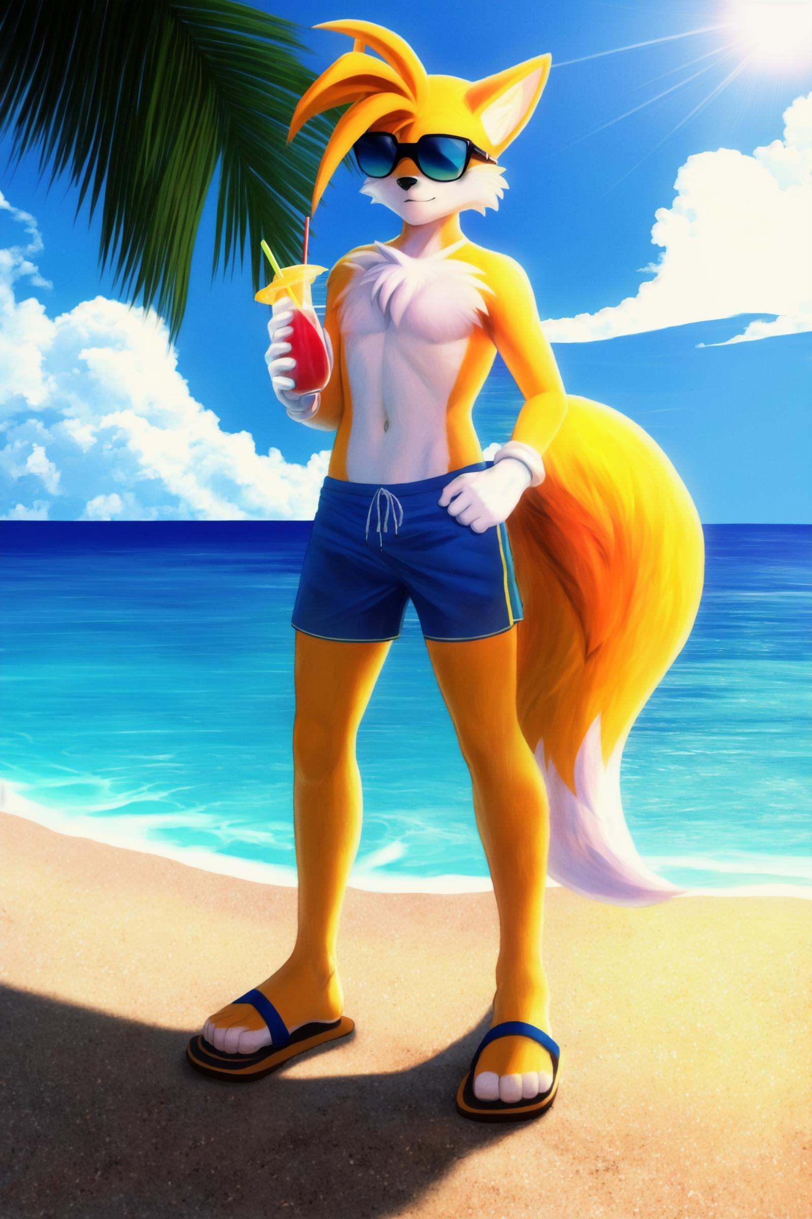 miles prower,  fox,  furry on Tensor.Art