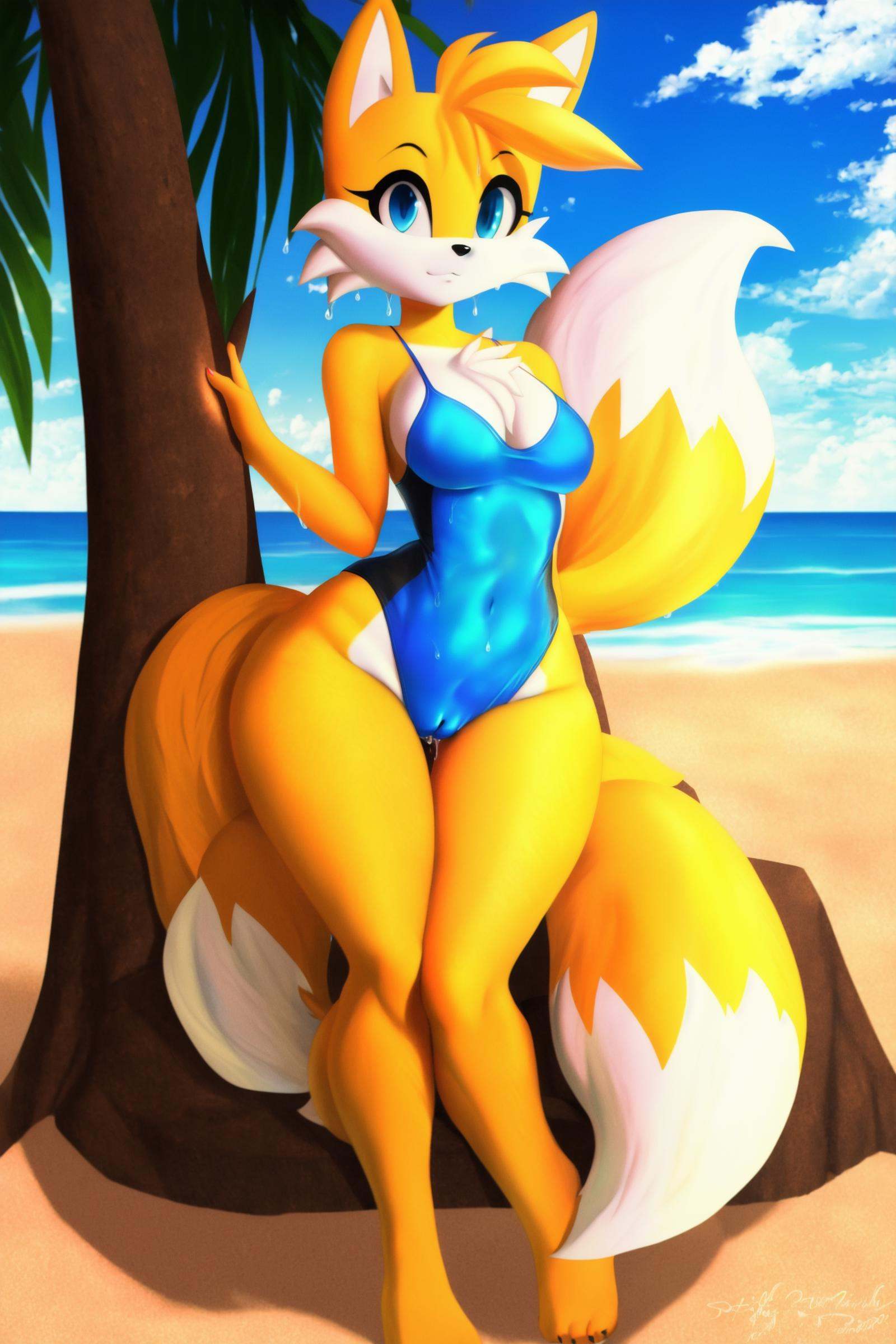 miles prower,  furry,  fox on Tensor.Art