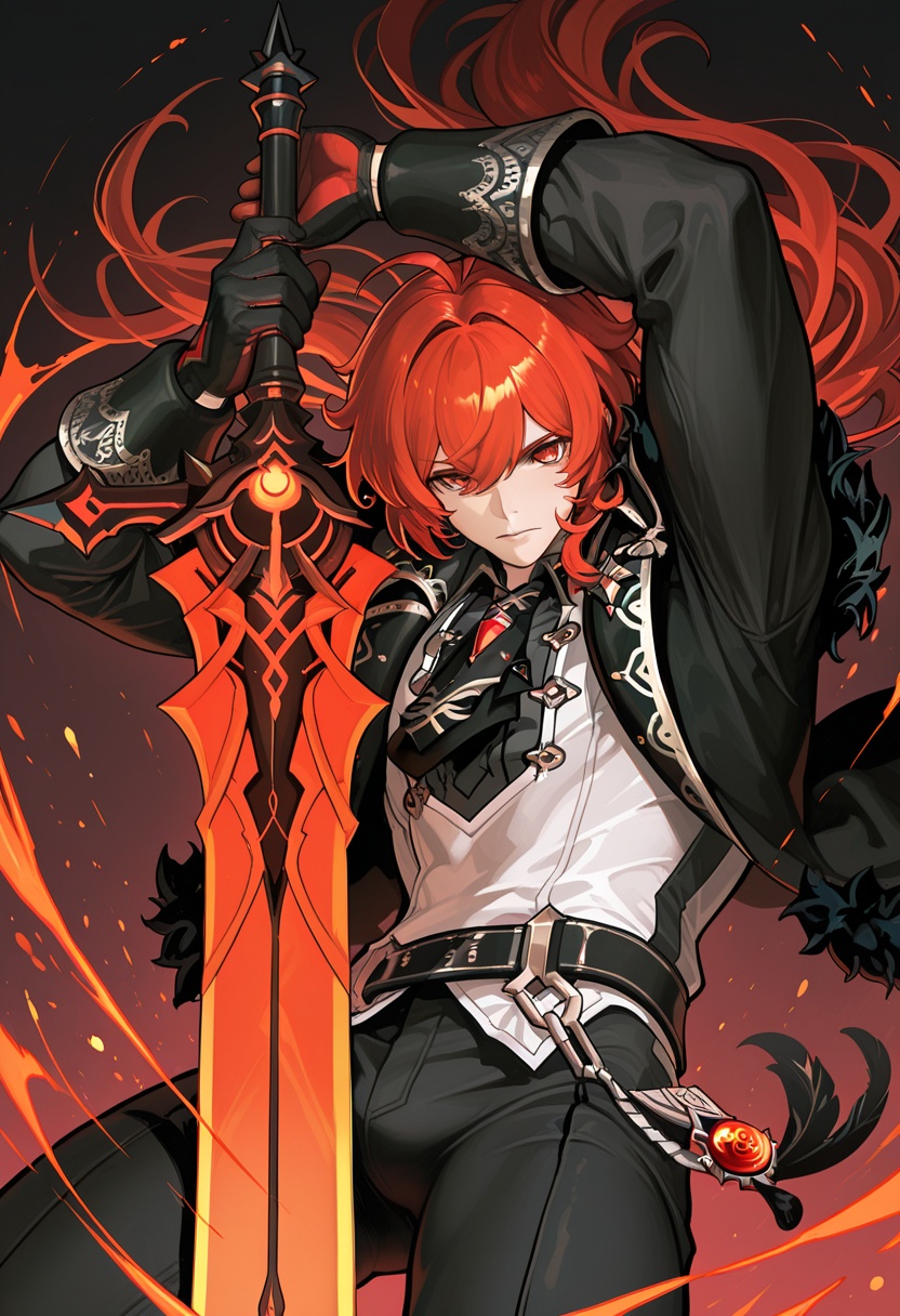 1boy,  male focus,  solo on Tensor.Art