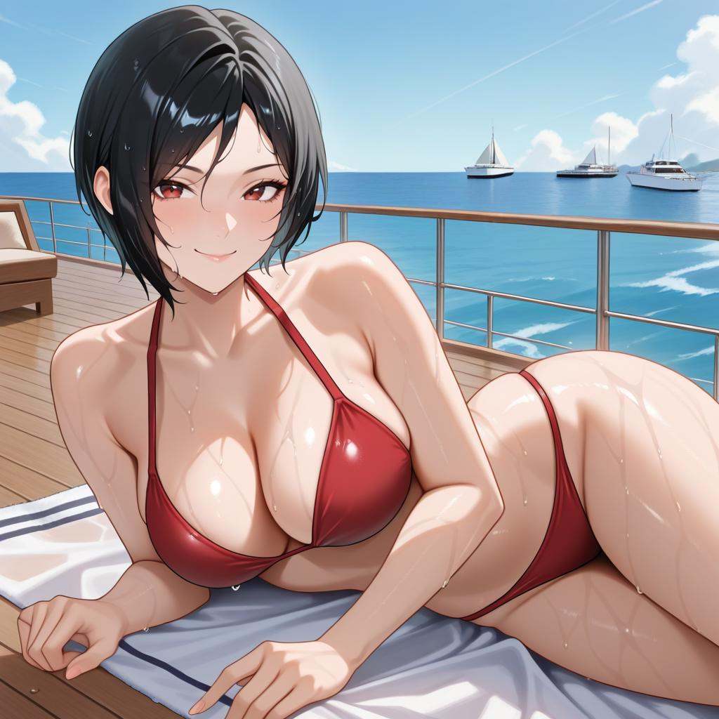 y4cht,  yacht deck,  wooden deck on Tensor.Art