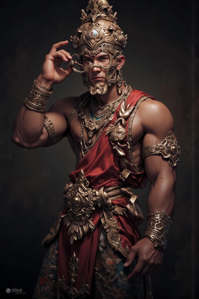 handsome man,  wearing outfit,  8K on Tensor.Art