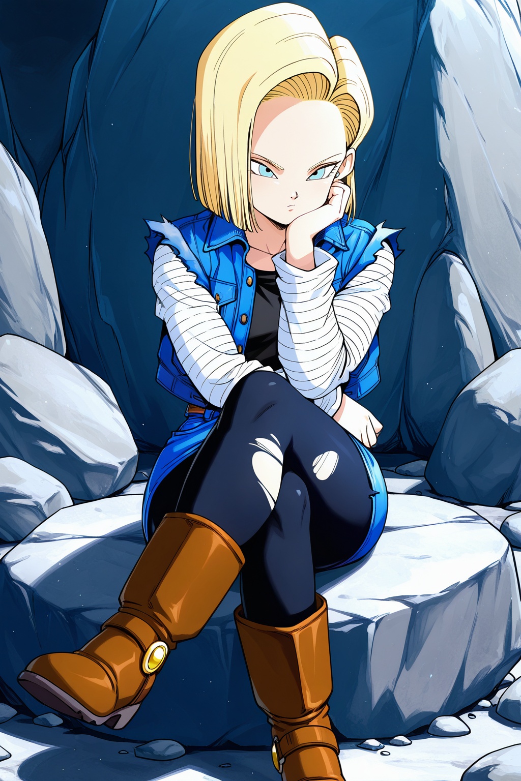 masterpiece,  android 18,  android_saga on Tensor.Art