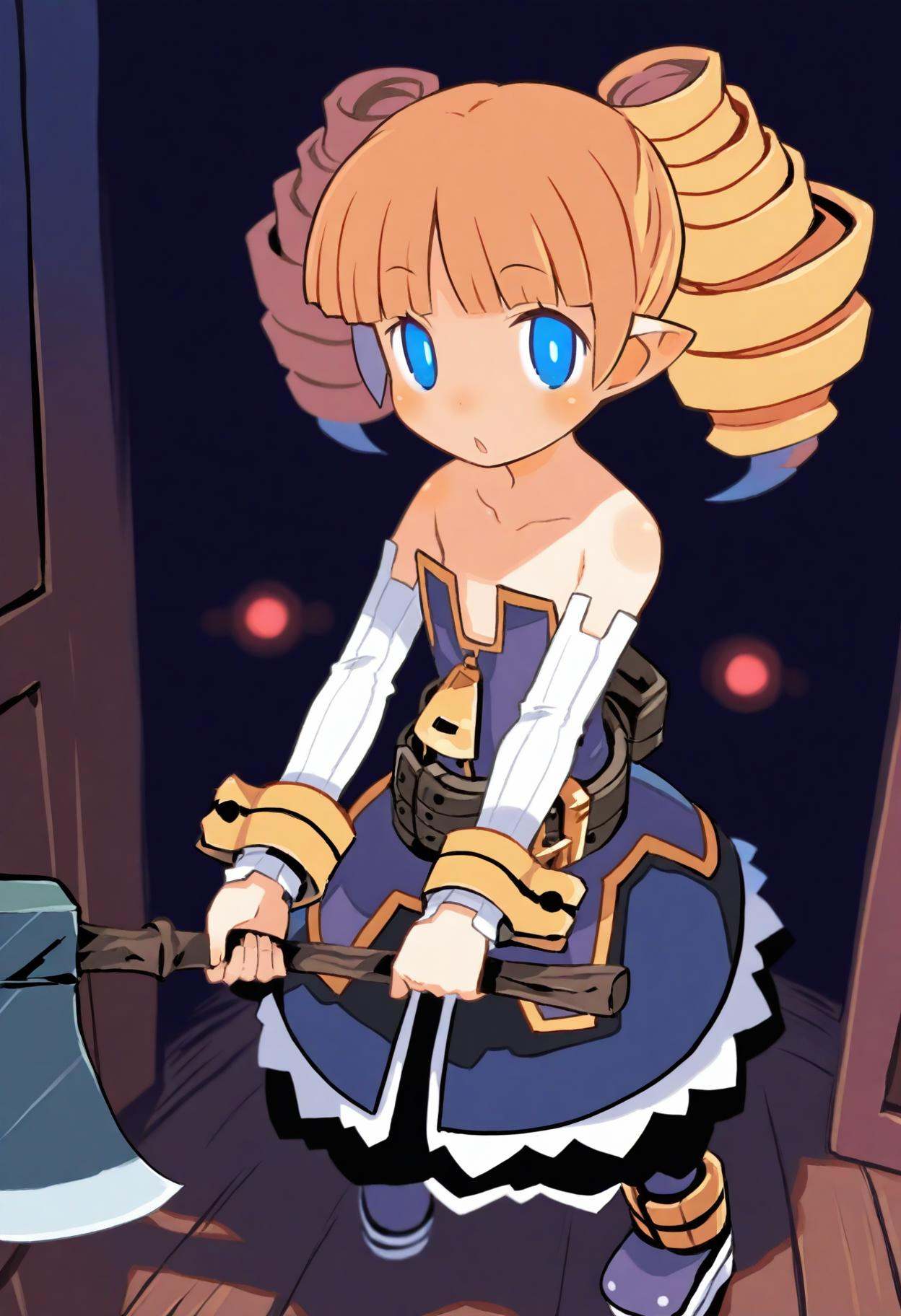 1girl,  archer \(disgaea\),  harada takehito on Tensor.Art
