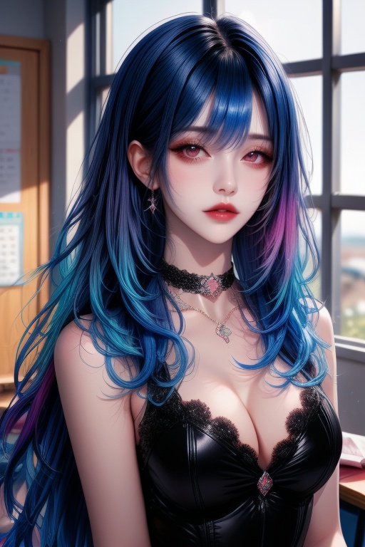 1girl,  solo,  long hair on Tensor.Art