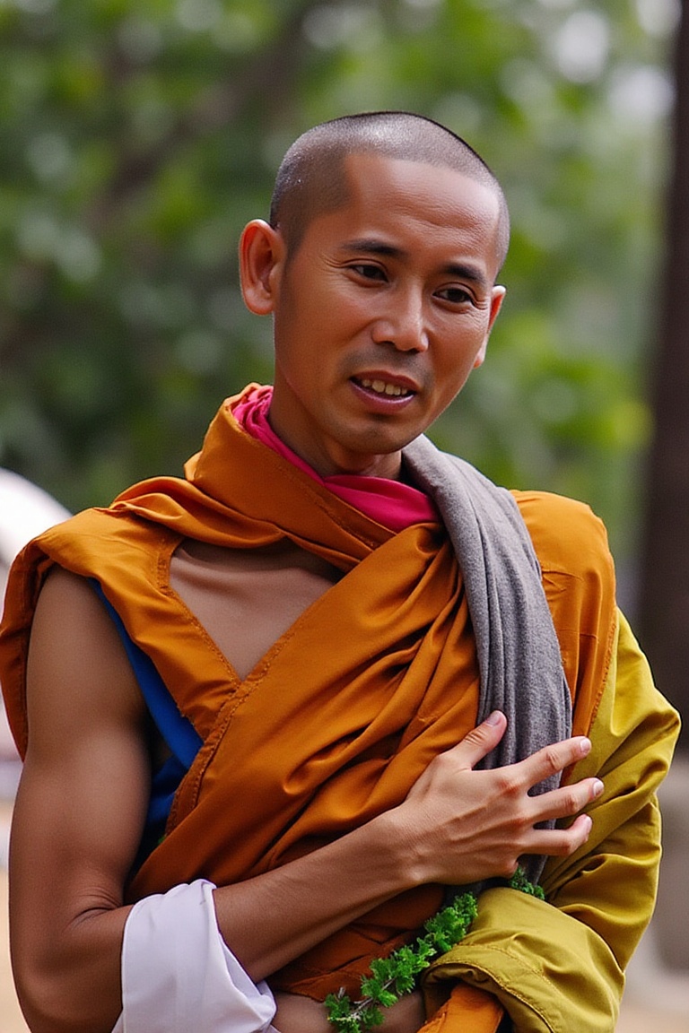 thichminhtue,  monk,  Pamsukula on Tensor.Art