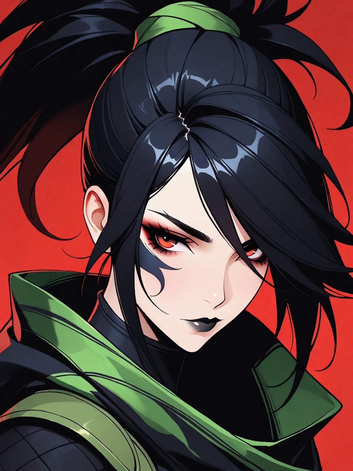 akali,  1girl,  looking at viewer on Tensor.Art