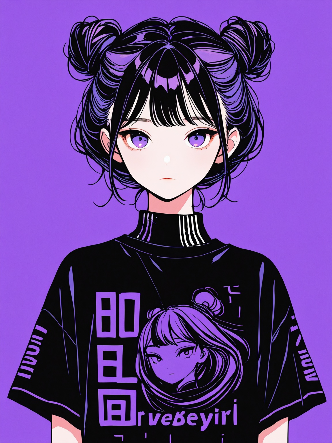 1girl,  looking at viewer,  bangs on Tensor.Art