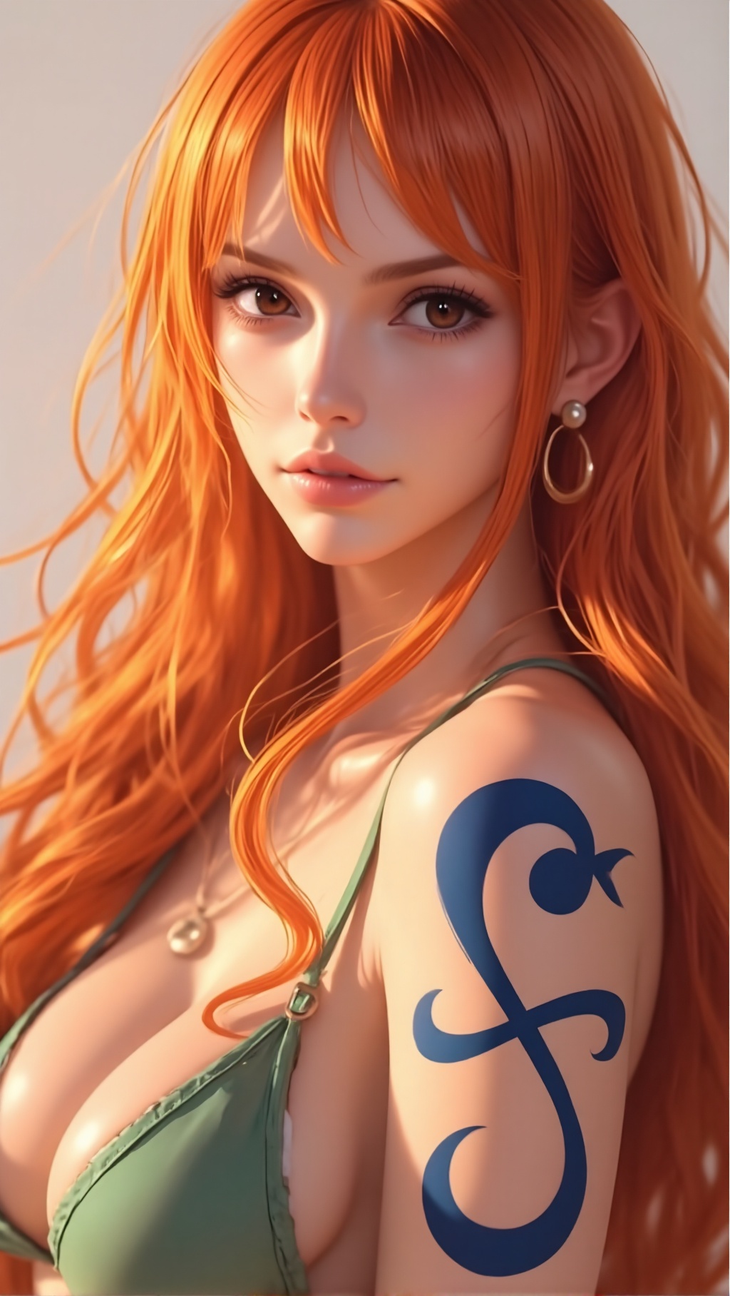 nami \(one piece\),  Long hair,  Bangs on Tensor.Art