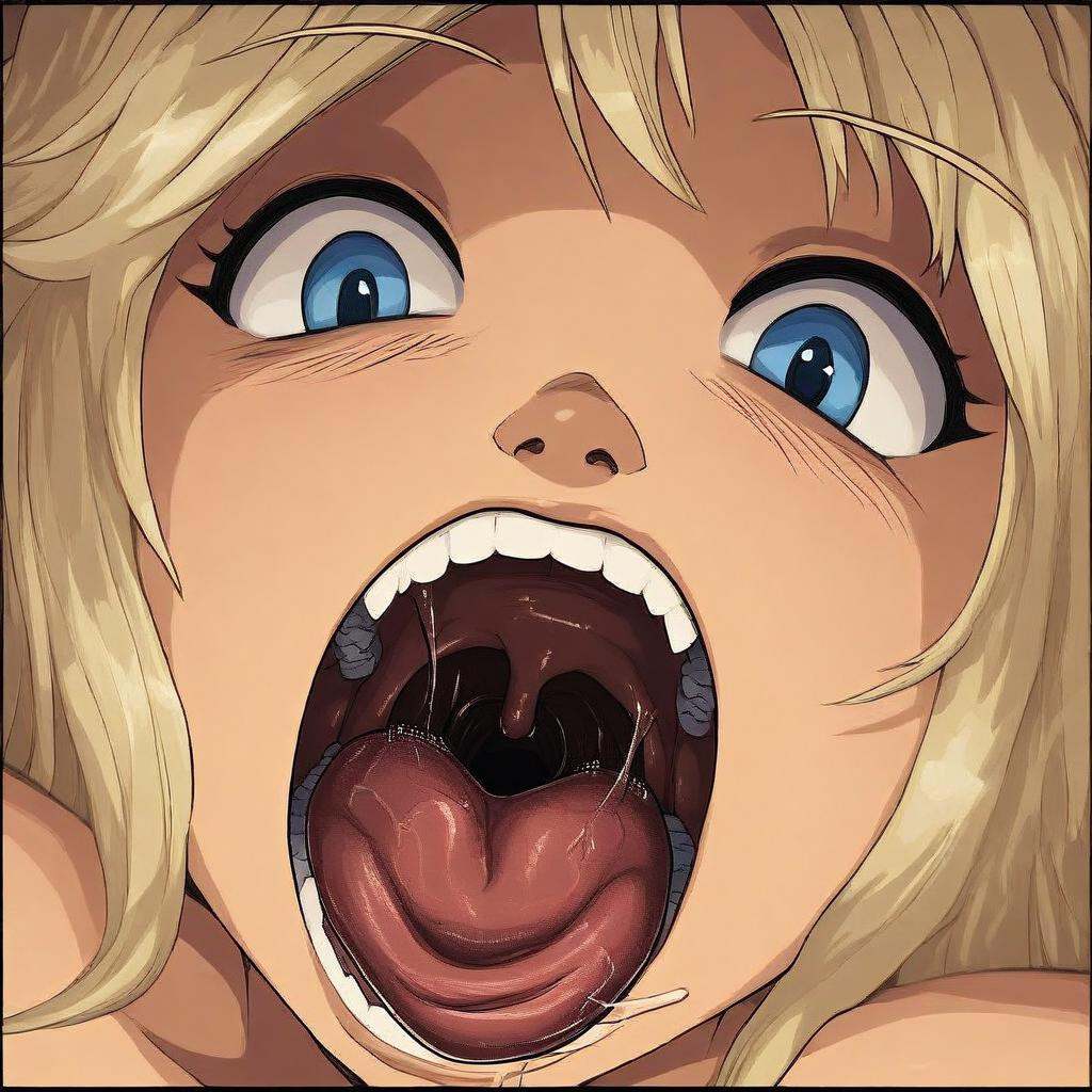 open mouth,  uvula,  tongue on Tensor.Art