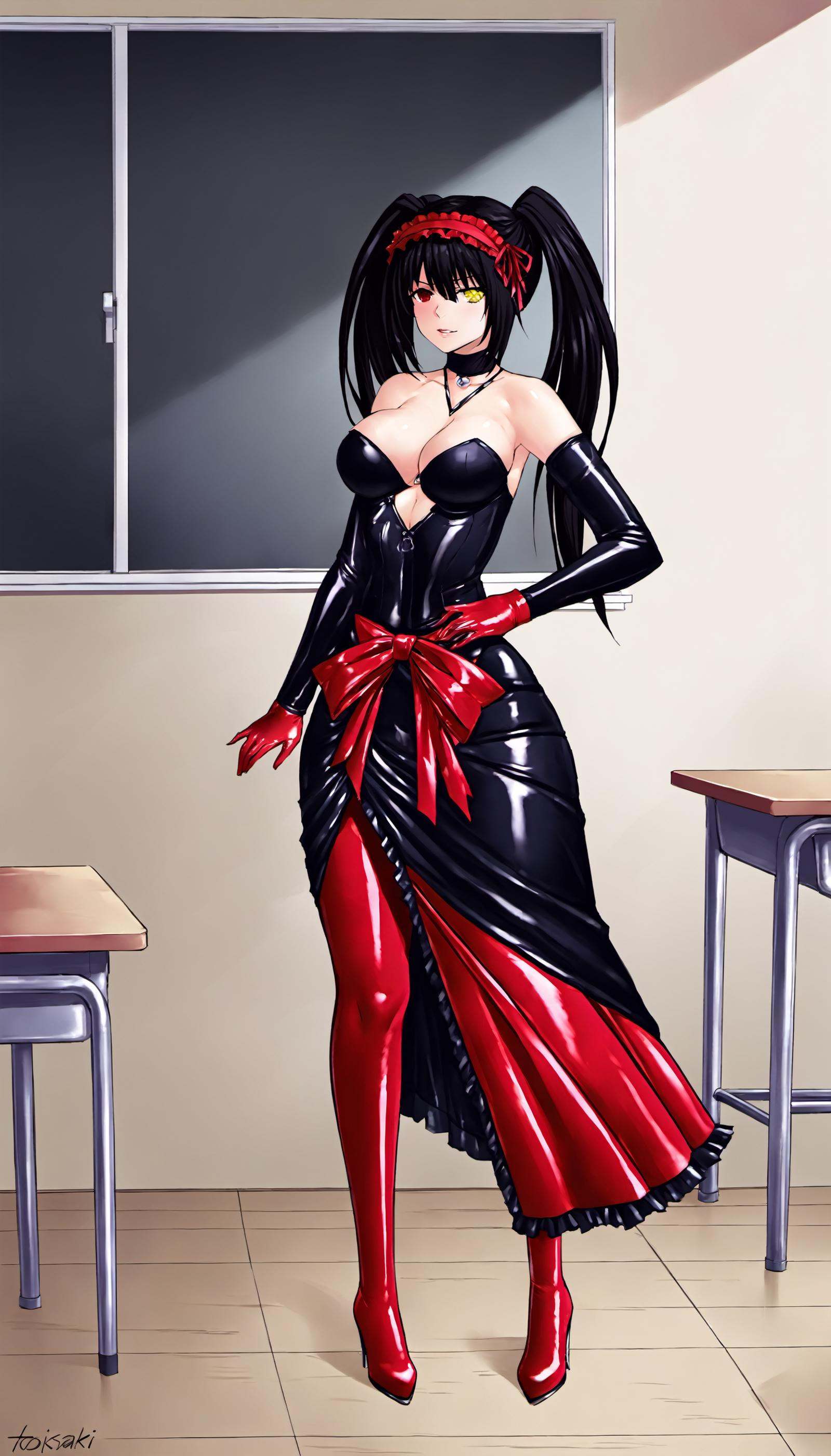 1girl,  tokisaki kurumi,  date a live on Tensor.Art