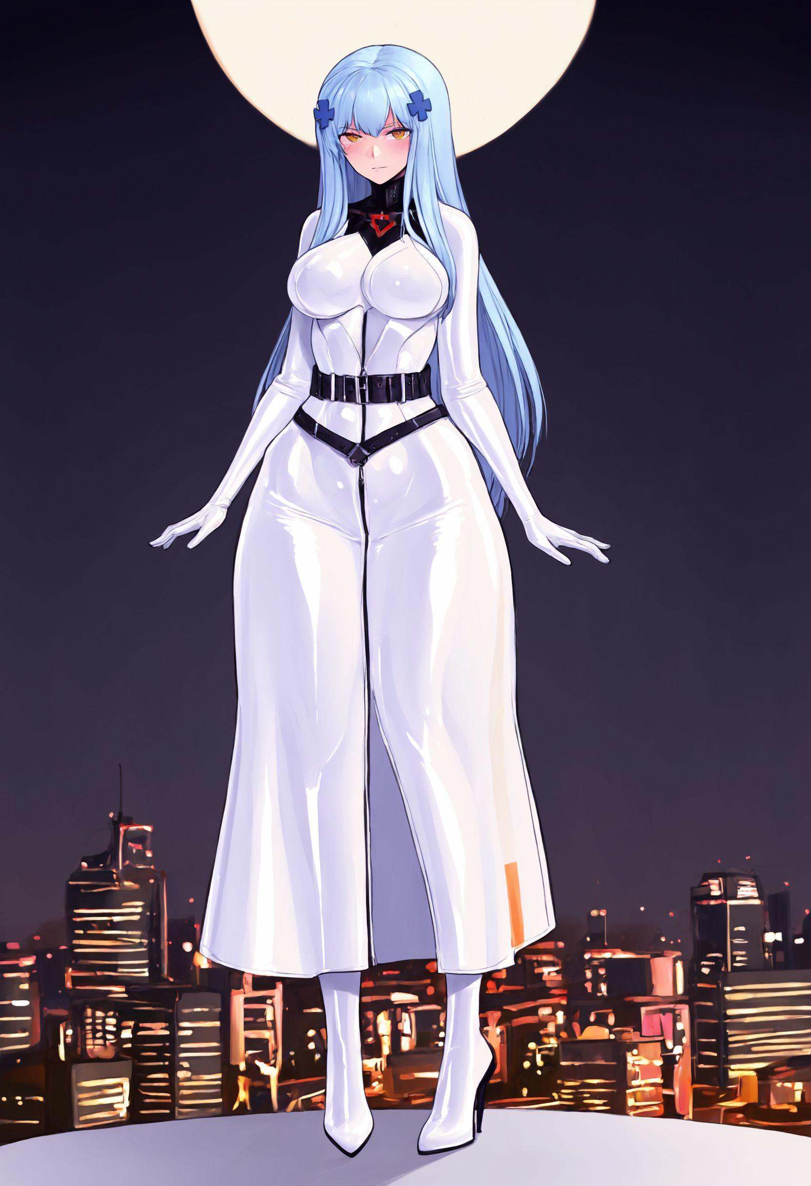 1girl,  hk416 \(midnight evangelion\) \(girls' frontline\),  girls' frontline on Tensor.Art