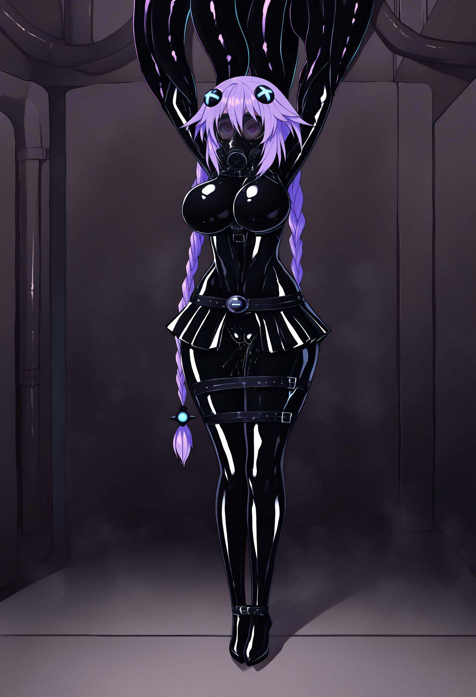 tesomu,  1girl,  (purple heart \(neptunia\):1.2) on Tensor.Art