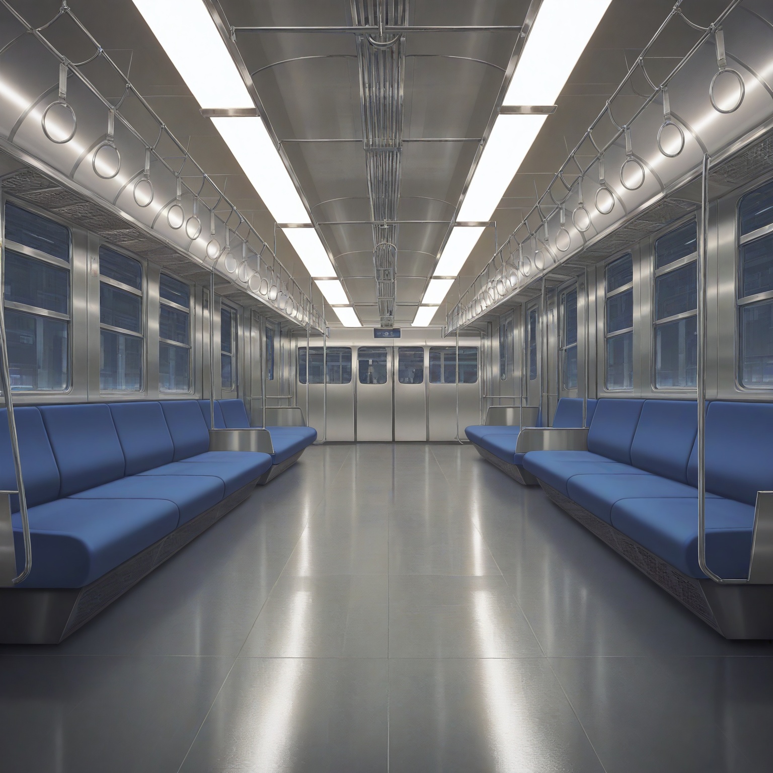 train interior,  train car,  empty train on Tensor.Art