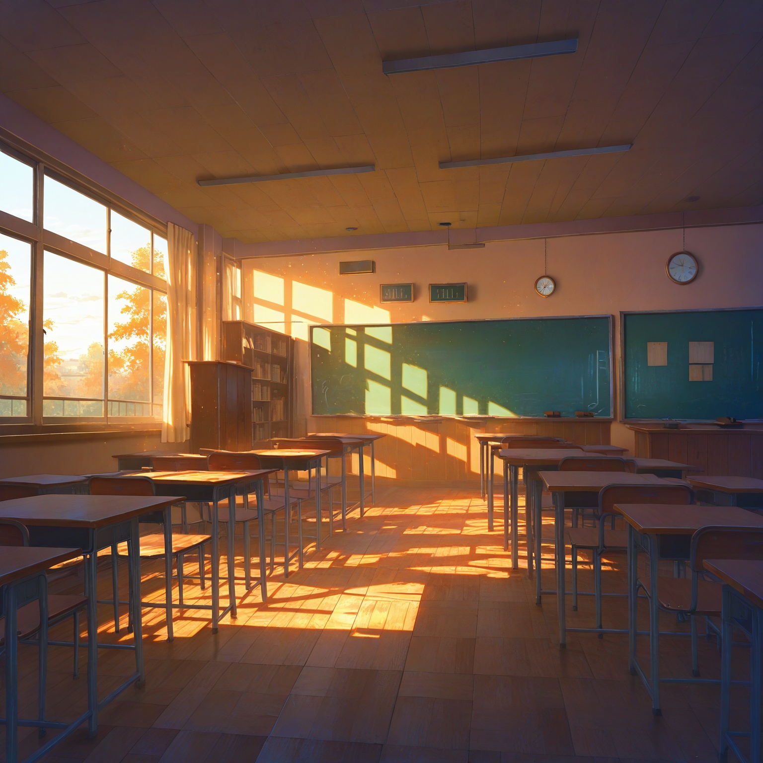 classroom,  digital art,  anime style on Tensor.Art