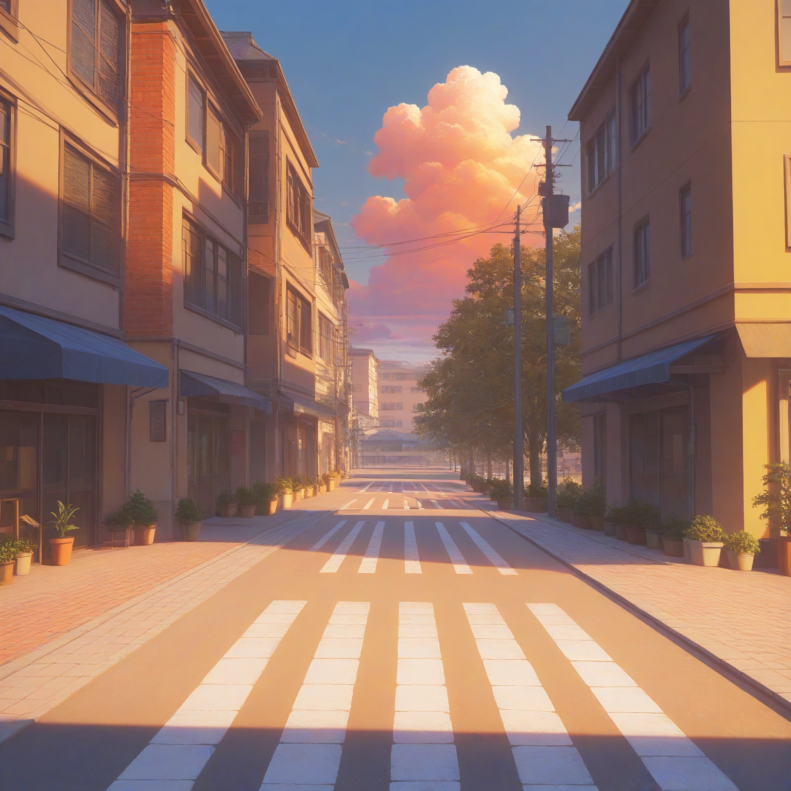 school building,  modern architecture,  symmetrical composition on Tensor.Art