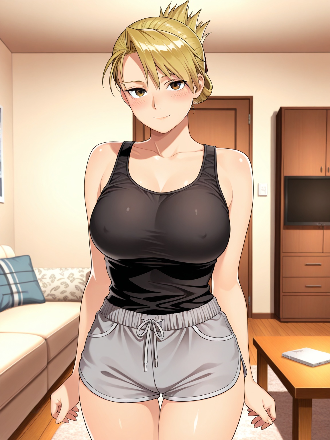 1girl,  covnip,  black tanktop on Tensor.Art