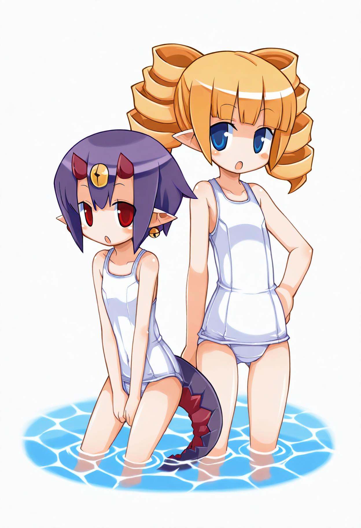 2girls,  archer \(disgaea\),  desco \(disgaea\) on Tensor.Art
