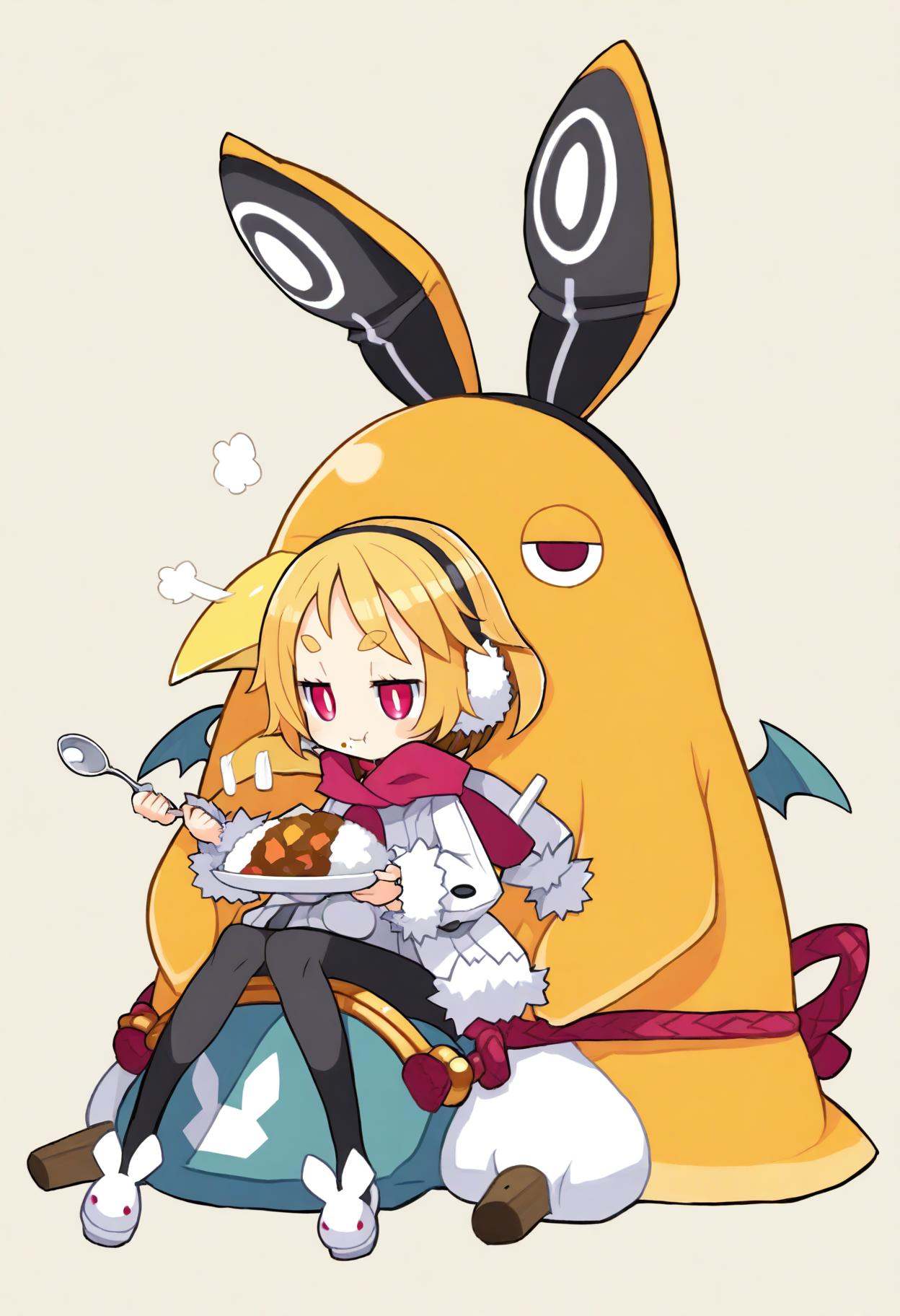 1girl,  prinny,  usalia \(disgaea\) on Tensor.Art