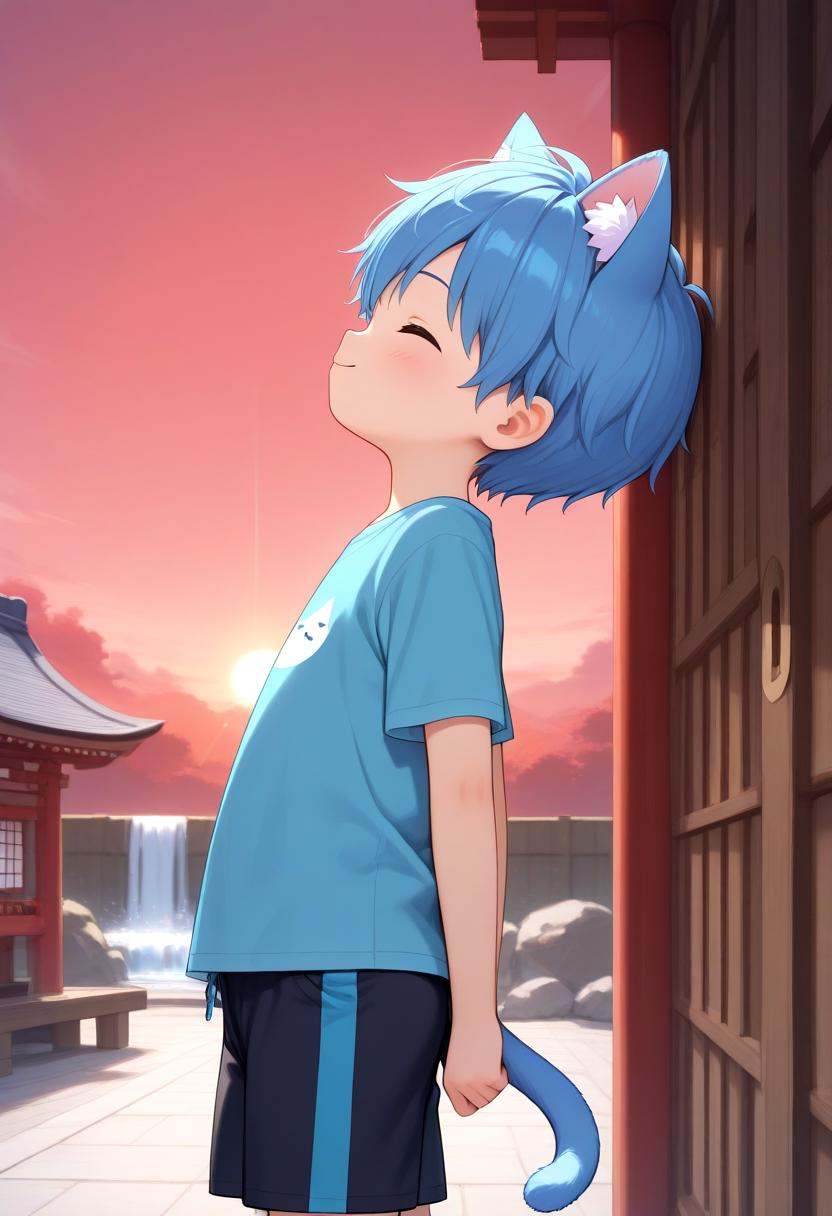 1boy,  type-g,  cat boy on Tensor.Art