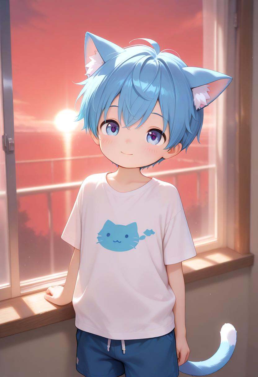 1boy,  type-g,  cat boy on Tensor.Art