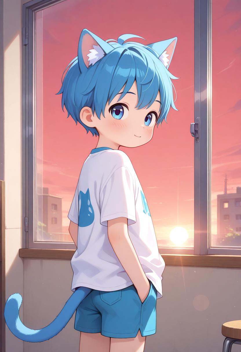 1boy,  type-g,  cat boy on Tensor.Art
