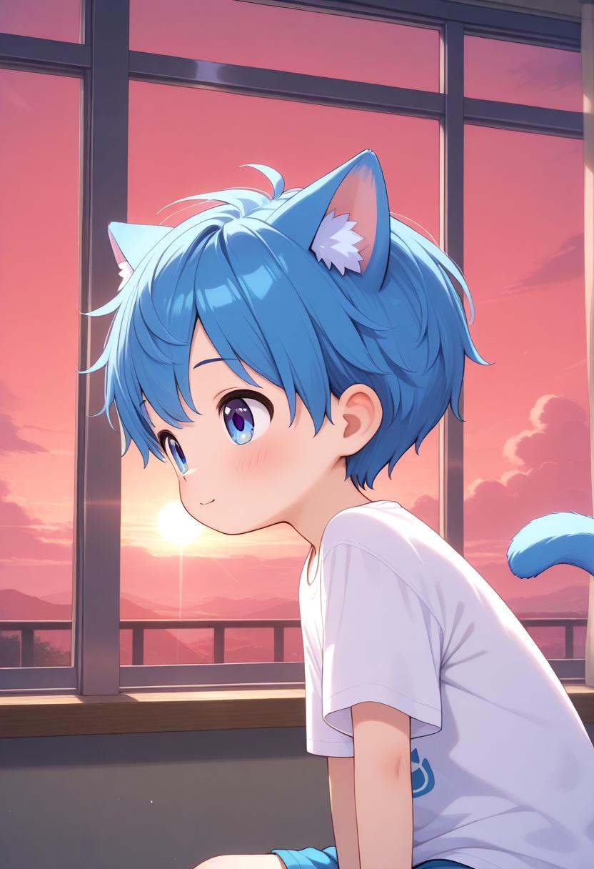 1boy,  type-g,  cat boy on Tensor.Art