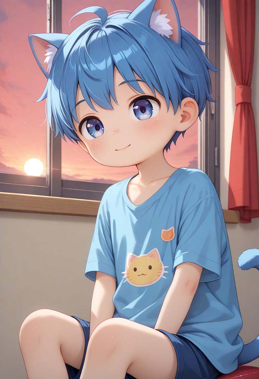 1boy,  type-g,  cat boy on Tensor.Art
