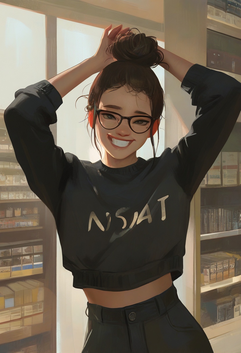 animaport,  1girl,  dark brown hair on Tensor.Art