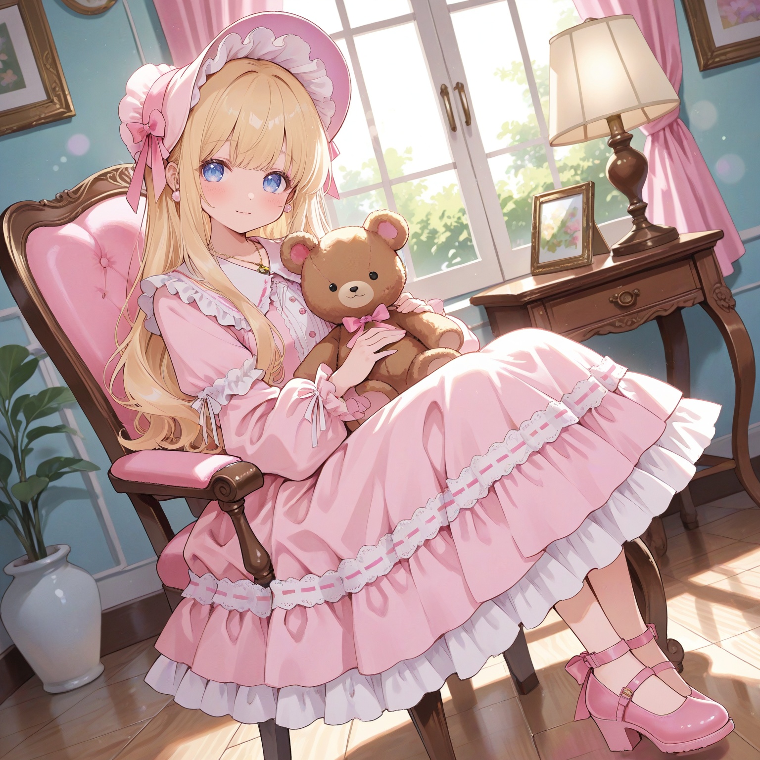 1girl,  sweet lolita,  blonde hair on Tensor.Art