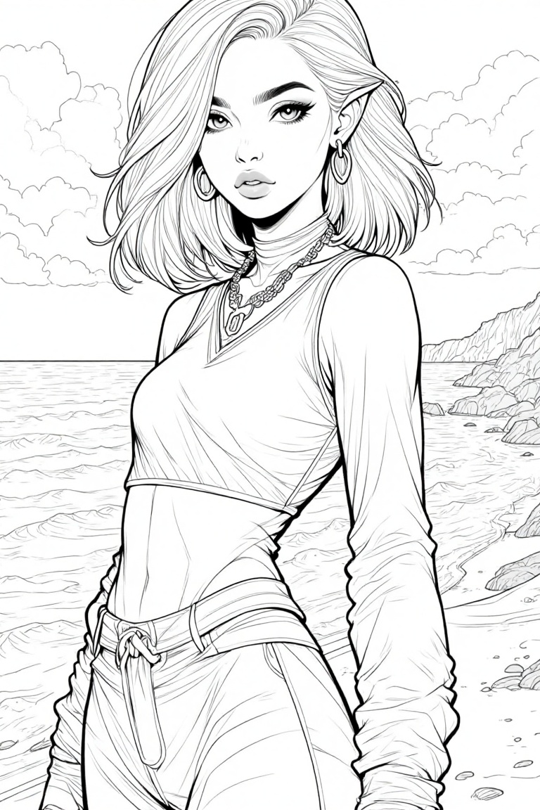 1girl,  solo,  black hair on Tensor.Art