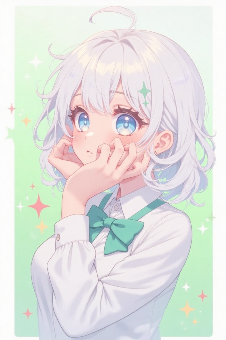 1girl,  solo,  short hair on Tensor.Art