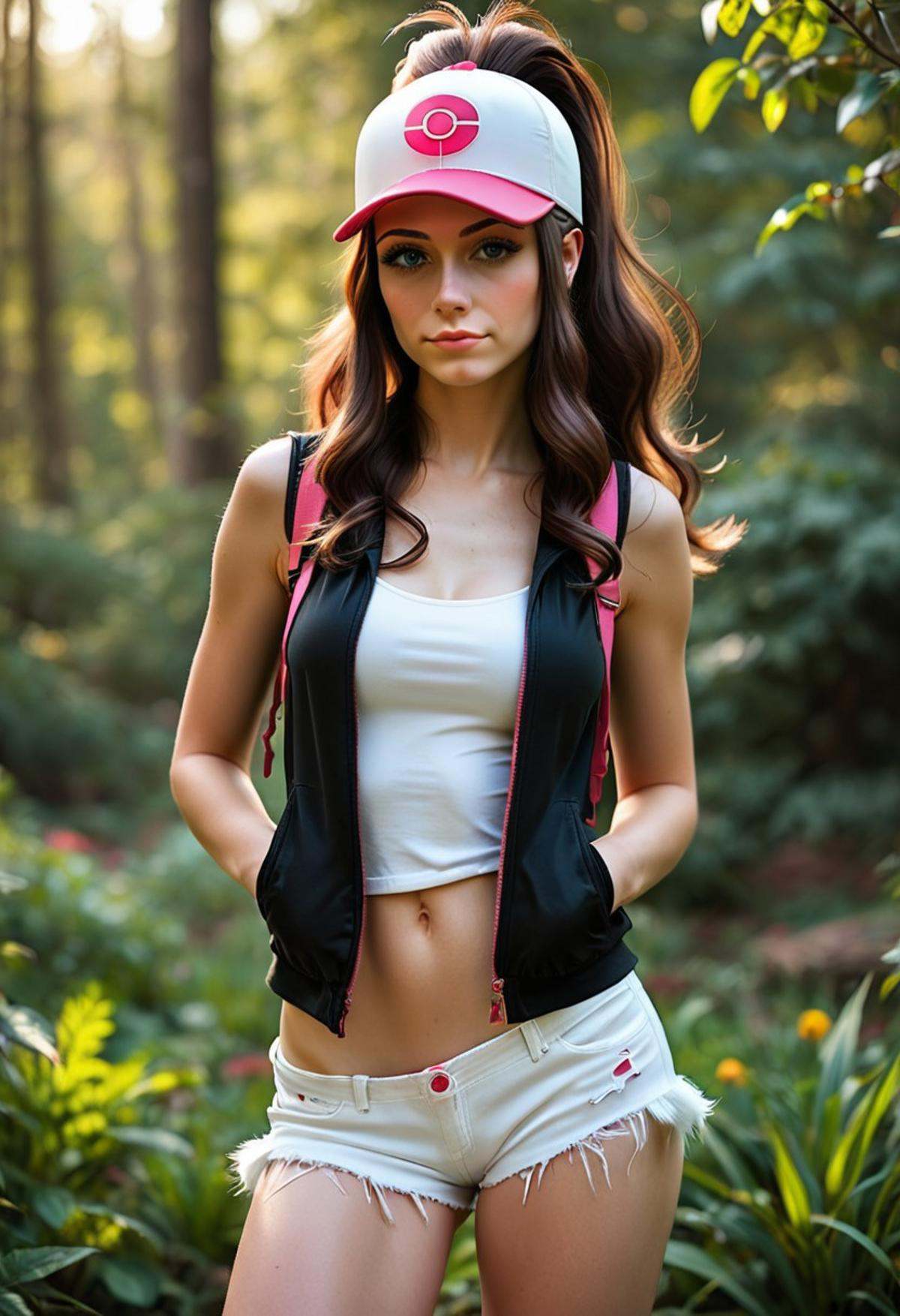realistic,  (hilda from pokemon) on Tensor.Art