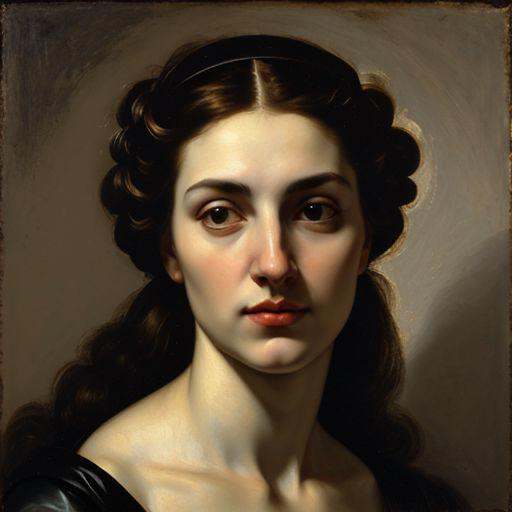 beautiful woman,  face closeup,  Caravaggio style on Tensor.Art