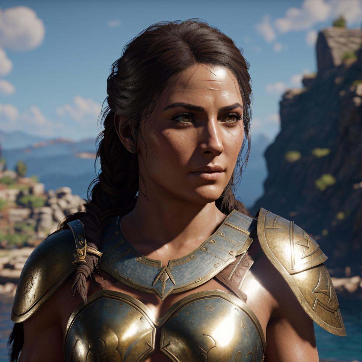 [ warrior woman with athletic body],  [spartan],  kassandra from Assassin's Creed Odyssey on Tensor.Art