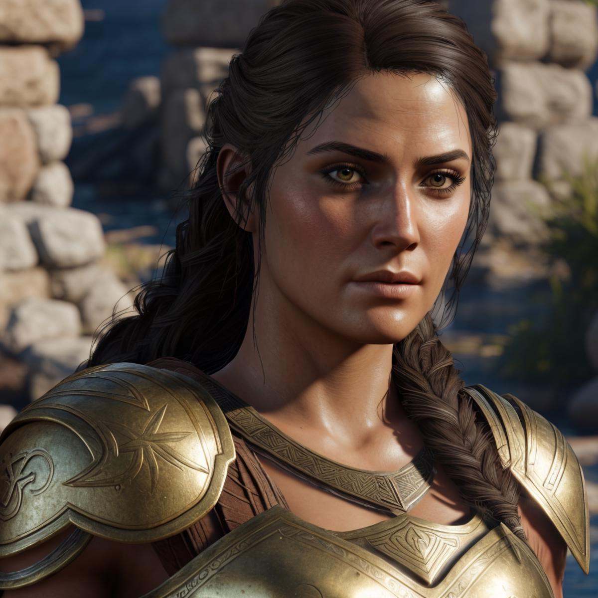 [warrior woman with athletic body],  [spartan],  kassandra from Assassin's Creed Odyssey on Tensor.Art