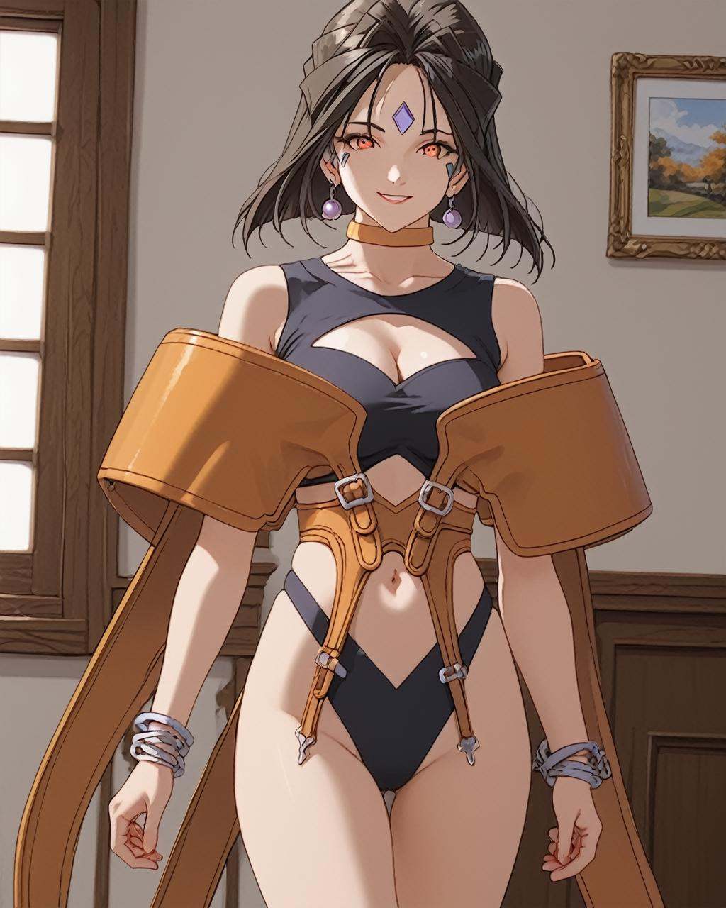 Expressiveh,  charming smile,  thigh on Tensor.Art