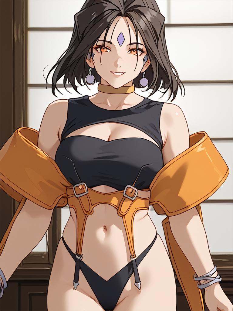 Expressiveh,  charming smile,  sexy posture on Tensor.Art
