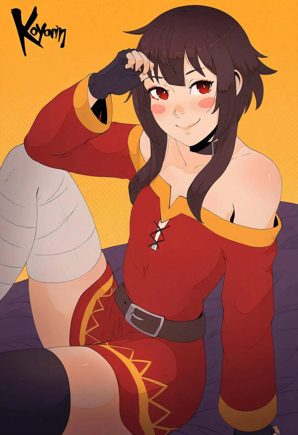 1girl,  megumin,  kono subarashii sekai ni shukufuku wo! on Tensor.Art